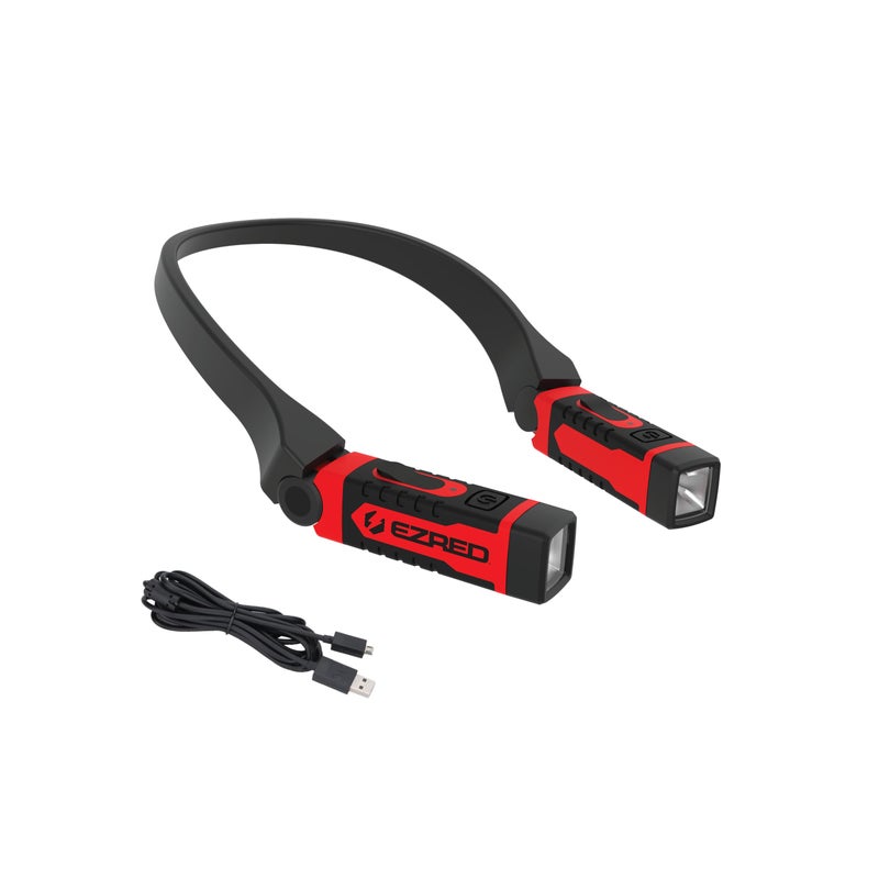 E-Z Red EZRED ANYWEAR Rechargeable Neck Light for Hands-Free Lighting - NK15, Perfect Light for Mechanics, Camping, Hunting, DIY Projects, Reading - Image 1